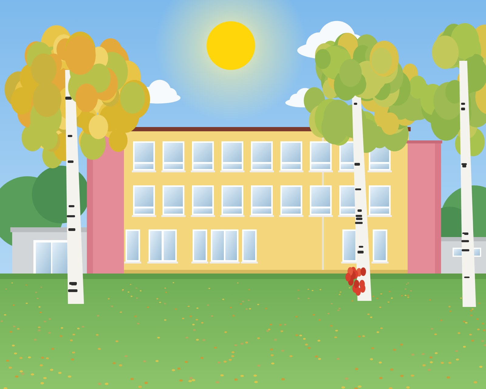 Ilustrace třetí budovy školy